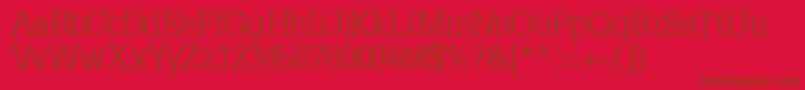 InstallationlightsskBold Font – Brown Fonts on Red Background