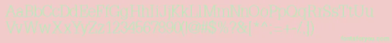 InstallationlightsskBold Font – Green Fonts on Pink Background