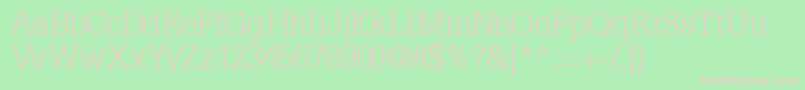 InstallationlightsskBold Font – Pink Fonts on Green Background