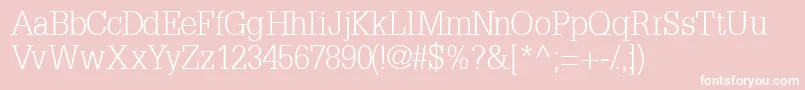 InstallationlightsskBold Font – White Fonts on Pink Background