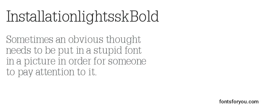 InstallationlightsskBold-fontti
