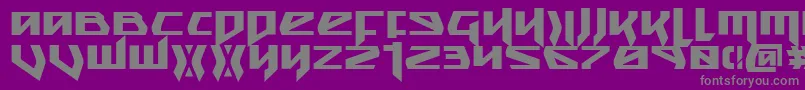 SnubfighterBold-Schriftart – Graue Schriften auf violettem Hintergrund