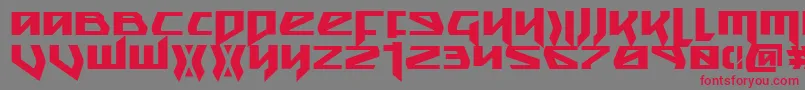 SnubfighterBold Font – Red Fonts on Gray Background