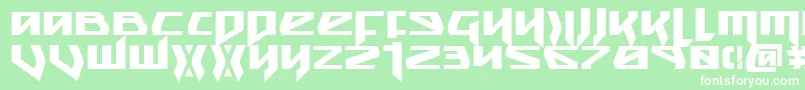 SnubfighterBold Font – White Fonts on Green Background