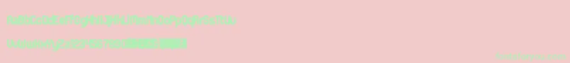 JdErica Font – Green Fonts on Pink Background