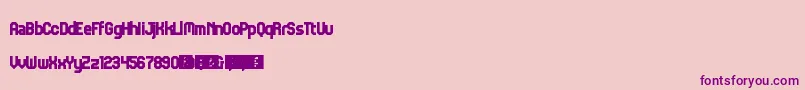 Fonte JdErica – fontes roxas em um fundo rosa