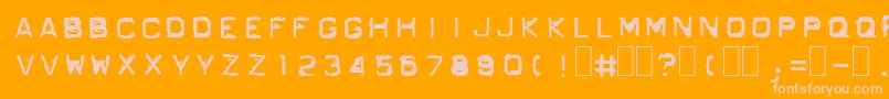 Lisätietoja Ordnerin-fontista Ordnerin-fontti – vaaleanpunaiset fontit oranssilla taustalla