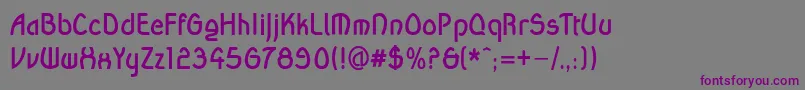 Шрифт Wandb – фиолетовые шрифты на сером фоне