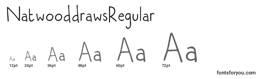 Размеры шрифта NatwooddrawsRegular