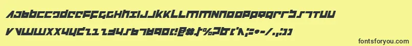 Flightcorpsi Font – Black Fonts on Yellow Background