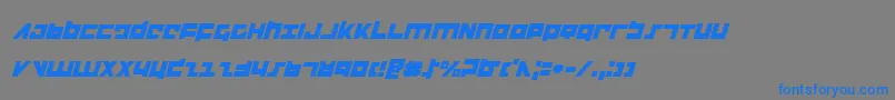 Flightcorpsi Font – Blue Fonts on Gray Background