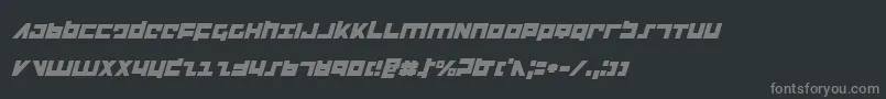 Flightcorpsi Font – Gray Fonts on Black Background
