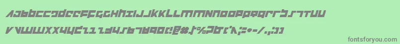 Flightcorpsi Font – Gray Fonts on Green Background