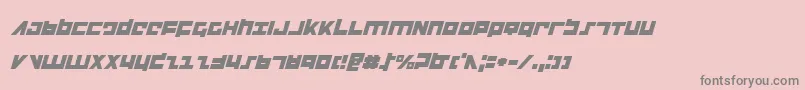 Flightcorpsi Font – Gray Fonts on Pink Background