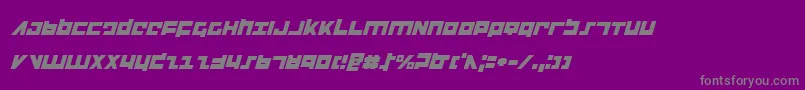 Flightcorpsi Font – Gray Fonts on Purple Background