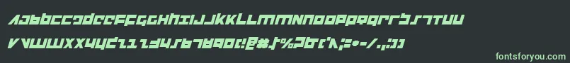 Шрифт Flightcorpsi – зелёные шрифты на чёрном фоне