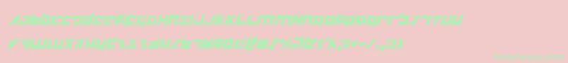 Flightcorpsi Font – Green Fonts on Pink Background