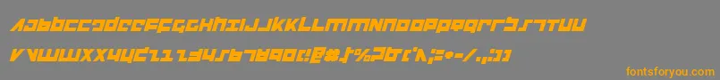 Flightcorpsi Font – Orange Fonts on Gray Background