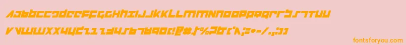 Flightcorpsi Font – Orange Fonts on Pink Background
