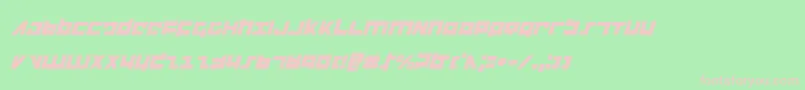 Flightcorpsi Font – Pink Fonts on Green Background