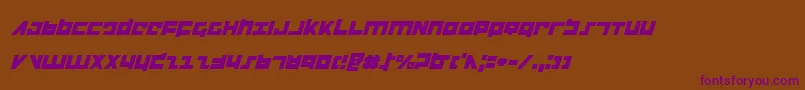 Flightcorpsi Font – Purple Fonts on Brown Background