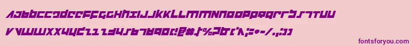 Flightcorpsi Font – Purple Fonts on Pink Background