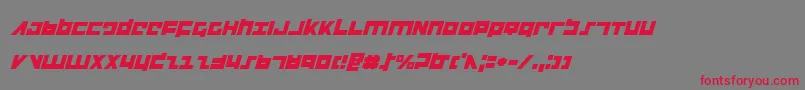 Flightcorpsi Font – Red Fonts on Gray Background