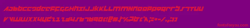 Flightcorpsi Font – Red Fonts on Purple Background