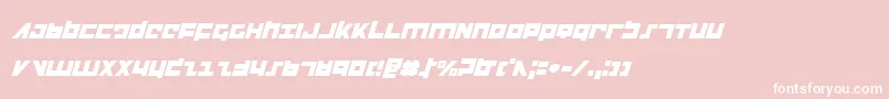 Flightcorpsi Font – White Fonts on Pink Background