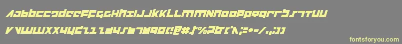 Flightcorpsi Font – Yellow Fonts on Gray Background