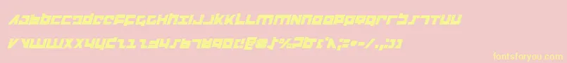 Flightcorpsi Font – Yellow Fonts on Pink Background
