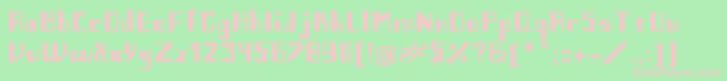 Tipografia Font – Pink Fonts on Green Background
