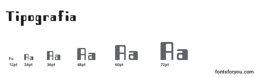 Tipografia Font Sizes