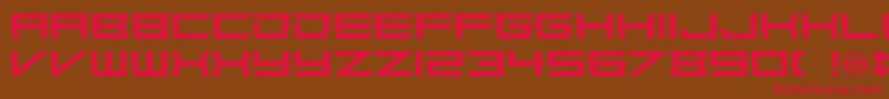 Wondertribute Font – Red Fonts on Brown Background