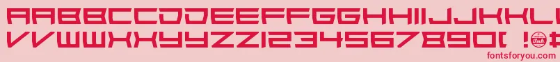 Wondertribute Font – Red Fonts on Pink Background