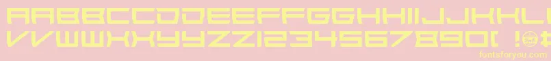 Wondertribute Font – Yellow Fonts on Pink Background