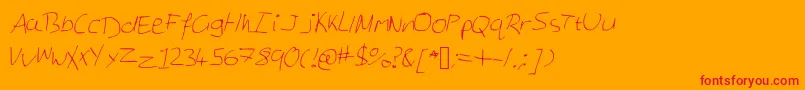 Lisätietoja Georgesnotes-fontista Georgesnotes-fontti – punaiset fontit oranssilla taustalla