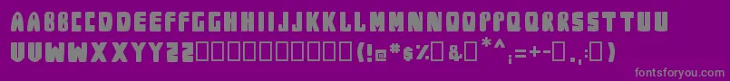 ParrotLeaf Font – Gray Fonts on Purple Background