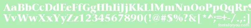 PrudentialheavyRegular Font – White Fonts on Green Background