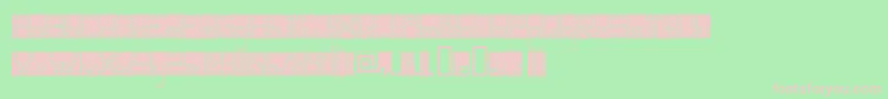 Panghobl Font – Pink Fonts on Green Background