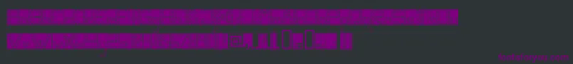 Panghobl-Schriftart – Violette Schriften auf schwarzem Hintergrund