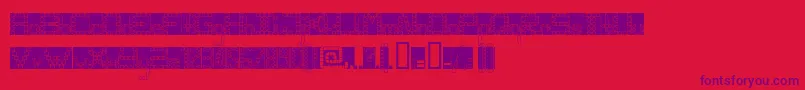 Шрифт Panghobl – фиолетовые шрифты на красном фоне