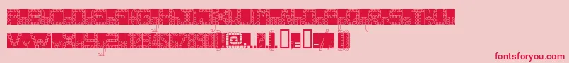 Panghobl Font – Red Fonts on Pink Background