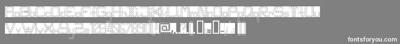 Panghobl Font – White Fonts on Gray Background