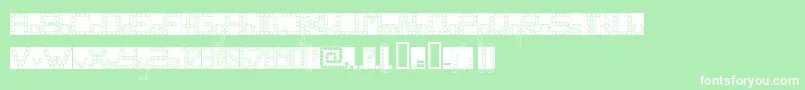 Panghobl Font – White Fonts on Green Background