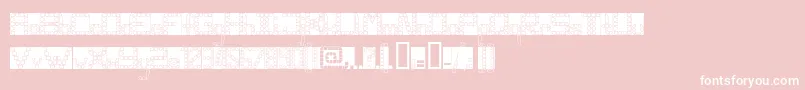 Panghobl-Schriftart – Weiße Schriften auf rosa Hintergrund