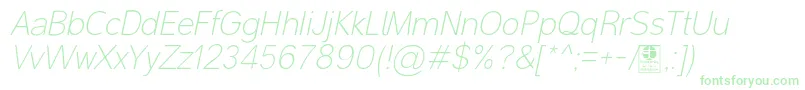 MalterSansThinItalicDemo Font – Green Fonts