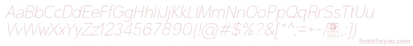 MalterSansThinItalicDemo Font – Pink Fonts on White Background