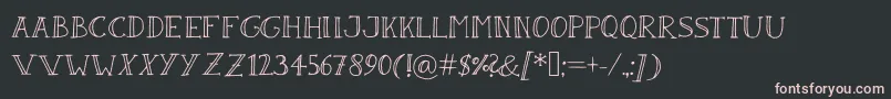 SandwichPaperLight Font – Pink Fonts on Black Background