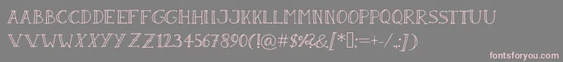 SandwichPaperLight Font – Pink Fonts on Gray Background